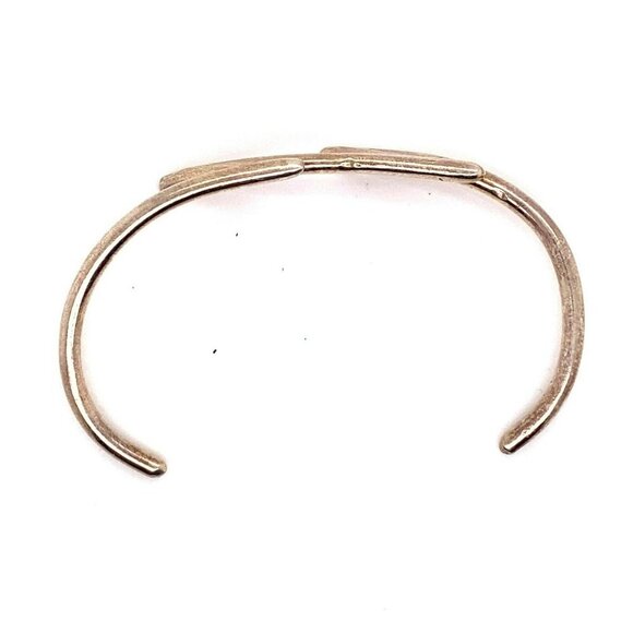 Estate‎ Sterling Silver Modernist Design Z 4 ¼" Cuff Bracelet! 108 - Picture 5 of 6